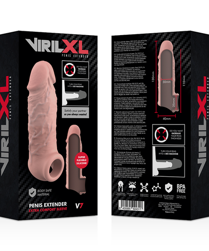 VIRILXL - LIQUID SILICONE V7 NATURAL PENIS EXTENSION