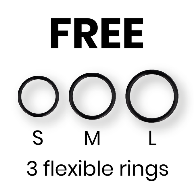 CYBER SILICOCK - STRAP-ON HARNESS MET 3 GRATIS RINGEN