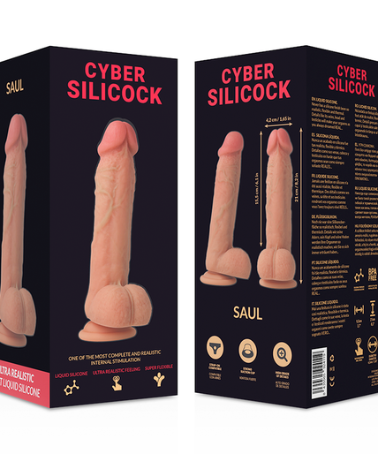 Cyber Silicock – Strap – On Saul Liquid Silicone With 3 Rings Free 15.5 Cm – O – 4.2 Cm