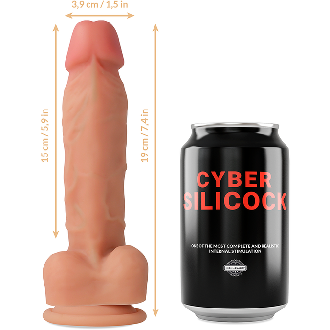 Cyber Silicock – Strap – On Liquid Silicone Oliver With 3 Rings Free 19 Cm – O – 3.9 Cm
