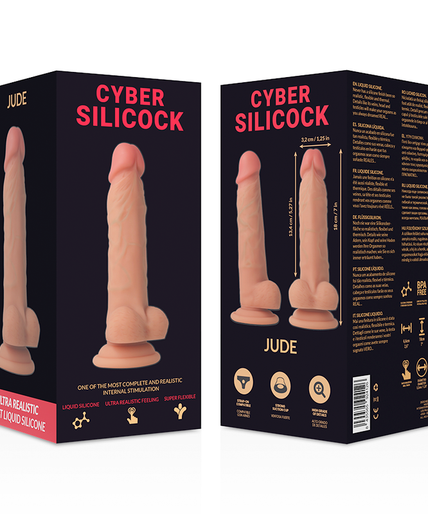 Cyber Silicock – Strap – On Jude Liquid Silicone With 3 Rings Free 18 Cm – O – 3.2 Cm
