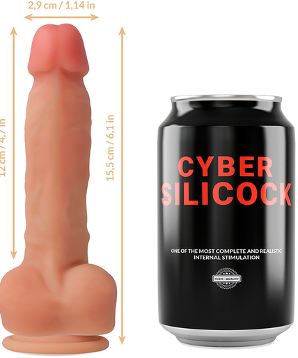 Cyber Silicock – Strap – On Ansel With 3 Rings Free 15.5 Cm – O – 2.9 Cm