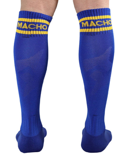 MACHO - LONG SOCKS ONE SIZE BLUE