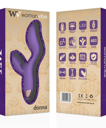WOMANVIBE - DONNA RECHARGEABLE SILICONE VIBRATOR