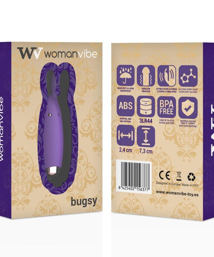 WOMANVIBE - BUGSY SILICONE RABBIT STIMULATOR