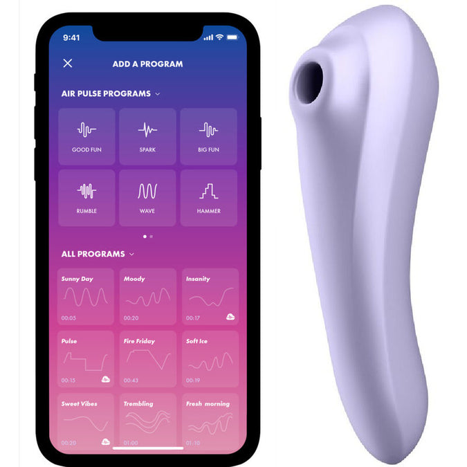 Satisfyer – Dual Pleasure Luchtdruk Vibrator Mauve