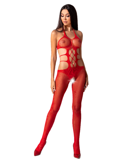 PASSION - WOMAN BS084 RODE BODYSTOCKING ONE SIZE