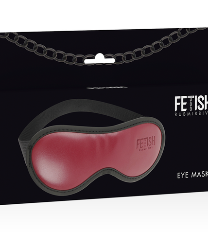 FETISH SUBMISSIVE DARK ROOM - VEGAN LEATHER MASK WITH NEOPRENE LINING