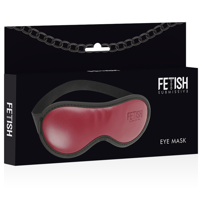 FETISH SUBMISSIVE DARK ROOM - VEGAN LEREN MASKER MET NEOPREEN VOERING