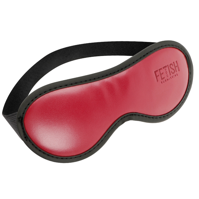 FETISH SUBMISSIVE DARK ROOM - VEGAN LEREN MASKER MET NEOPREEN VOERING