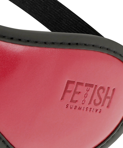 FETISH SUBMISSIVE DARK ROOM - VEGAN LEATHER MASK WITH NEOPRENE LINING
