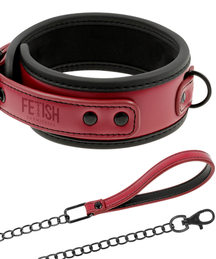 FETISH SUBMISSIVE DARK ROOM - NEOPRENE LINING CHAIN NECKLACE