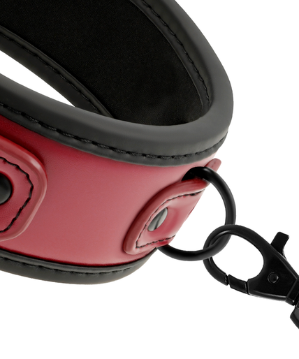 FETISH SUBMISSIVE DARK ROOM - NEOPRENE LINING CHAIN NECKLACE