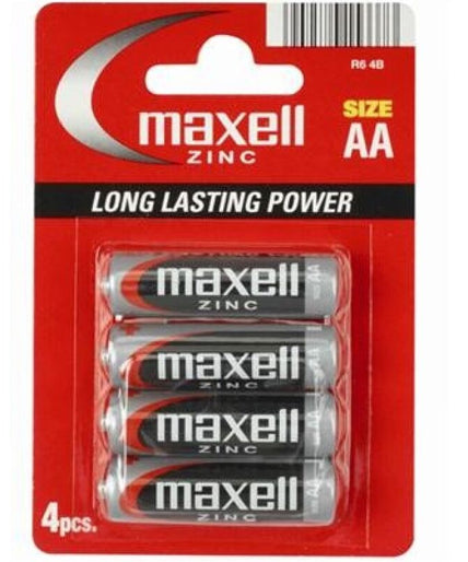MAXELL - ZOUTCEL MANGANES AA R6 * 4 STUKS