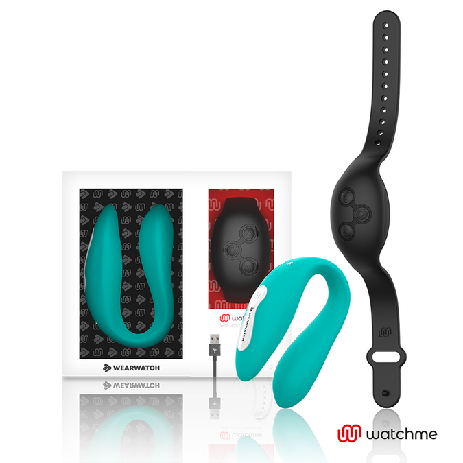 Wearwatch – Dual Technology Vibrator Watchme Aquamarijn / Jet