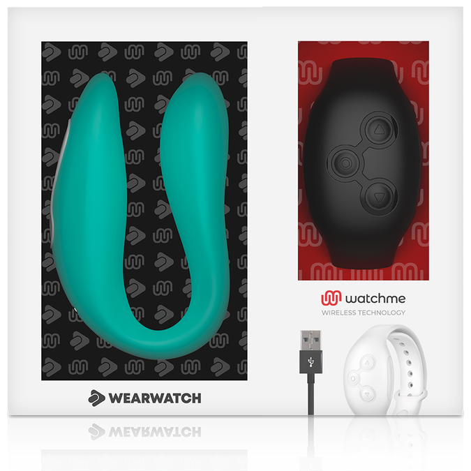 Wearwatch – Dual Technology Vibrator Watchme Aquamarijn / Jet
