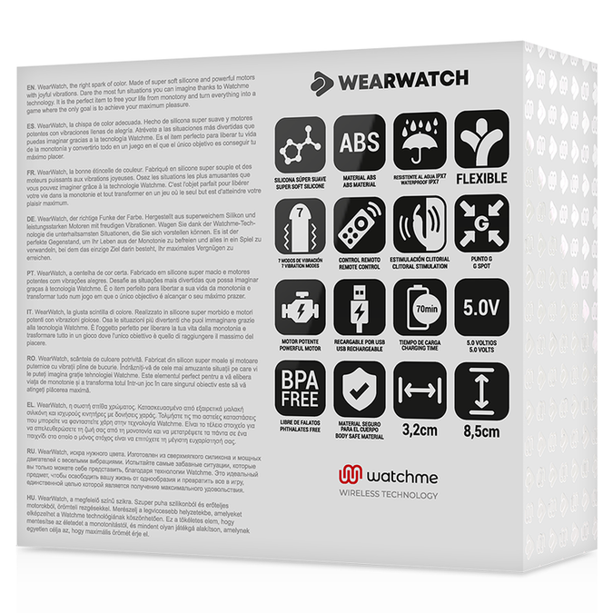 WEARWATCH - DUAL TECHNOLOGY WATCHME VIBRATOR FUCHSIA / ZEEWATER