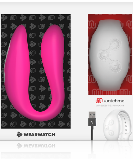 WEARWATCH - WATCHME DUAL TECHNOLOGY VIBRATOR FUCHSIA / SNOW