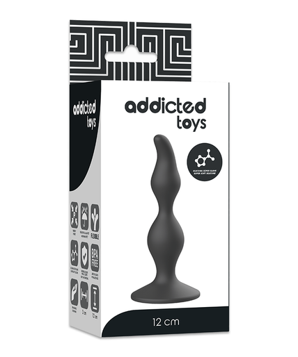 ADDICTED TOYS - ANAL SEXUAL PLUG 12 CM BLACK