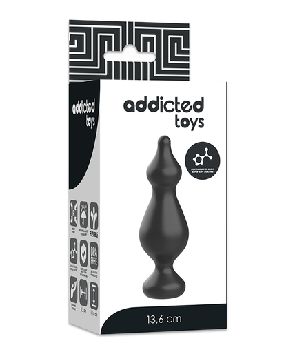 ADDICTED TOYS - ANAL SEXUAL PLUG 13.6 CM BLACK