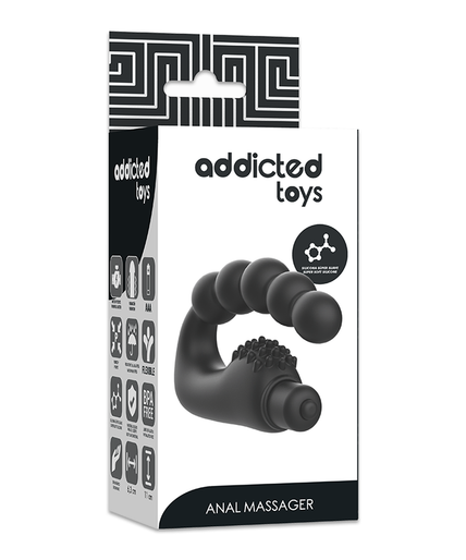 Addicted Toys – Prostatic Anal Massager with Vibration – Black