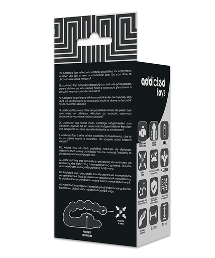 Addicted Toys – Prostatic Anal Massager with Vibration – Black