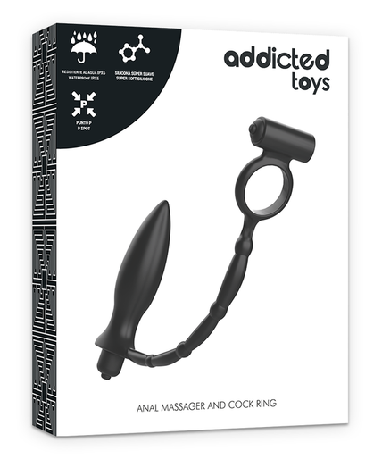 ADDICTED TOYS - ANAL PLUG WITH VIBRATORY RING