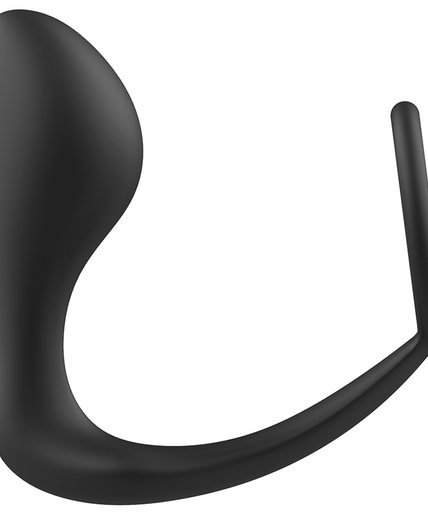 Addicted Toys – Vibrerende anaalplug met siliconen cockring – Zwart