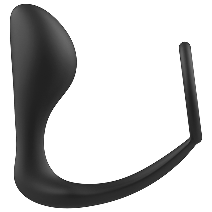 Addicted Toys – Vibrating Anal Plug with Silicone Cock Ring – Black