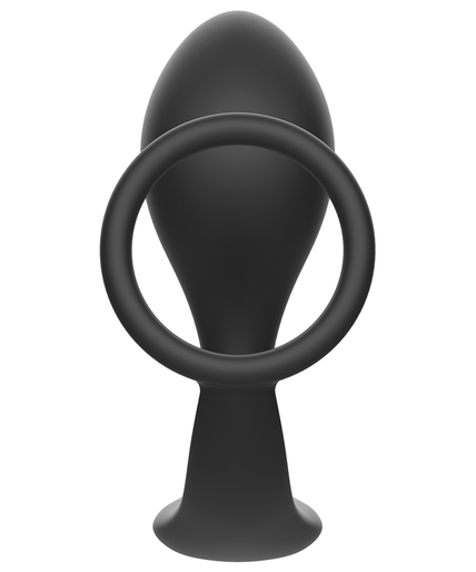 Addicted Toys – Vibrerende anaalplug met siliconen cockring – Zwart