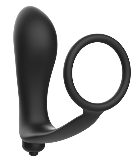 ADDICTED TOYS - VIBRATORY ANAL PLUG WITH PENIS RING