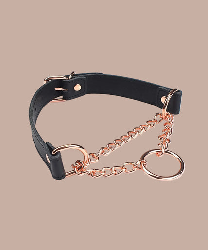 Liebe Seele Martingale Collar Black – front view