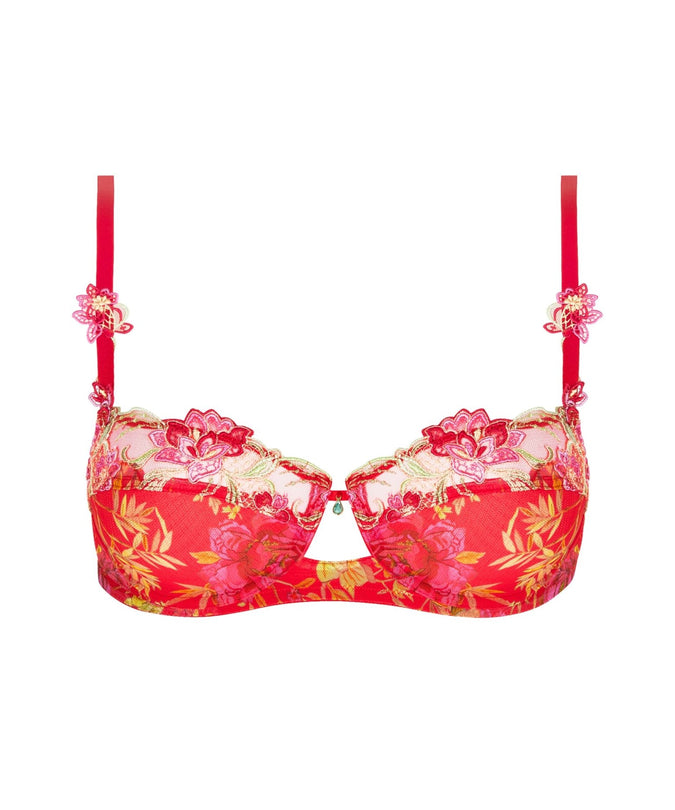 Lise Charmel Balconette Bra Foret Rubis (Beautiful ruby red) - Pleasurements