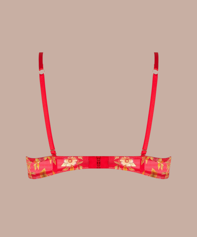 Lise Charmel Balconette Bra Foret Rubis (Beautiful ruby red) - Pleasurements