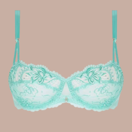 Lise Charmel Balconette Bra Princesse Iris in Aqua - Pleasurements