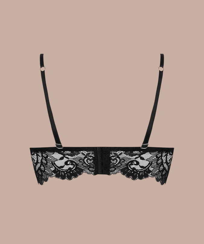 Lise Charmel Triangle Bra Desirs de Venise in Seductive Black - Pleasurements