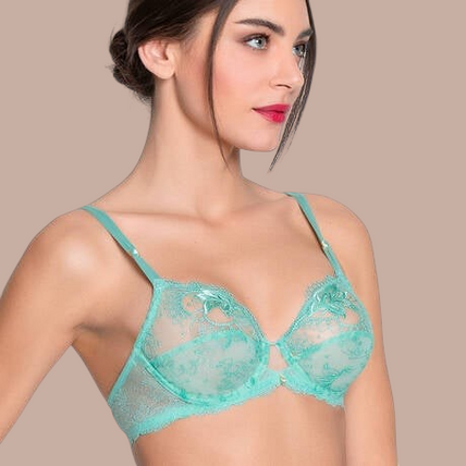 Lise Charmel Wired Bra Princesse Iris in Aqua - Pleasurements