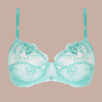 Lise Charmel Wired Bra Princesse Iris in Aqua - Pleasurements