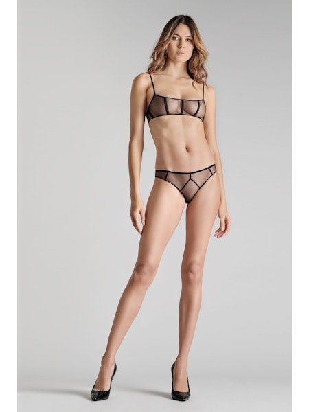 Maison Close L'Amoureuse Corset Bra Black Dahlia - Pleasurements