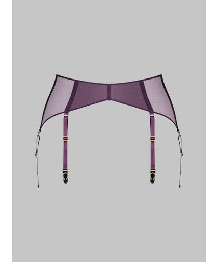 Maison Close L'Amoureuse Garter Belt Purple Orchid - Pleasurements
