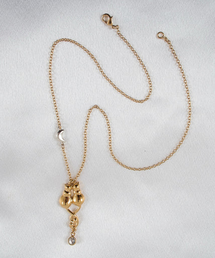 Sylvie Monthulé Secret Passion Entangled Cats Pendant Gold