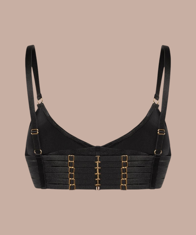 Pleasurements Bar - Tender Balconette Bra Black - Pleasurements