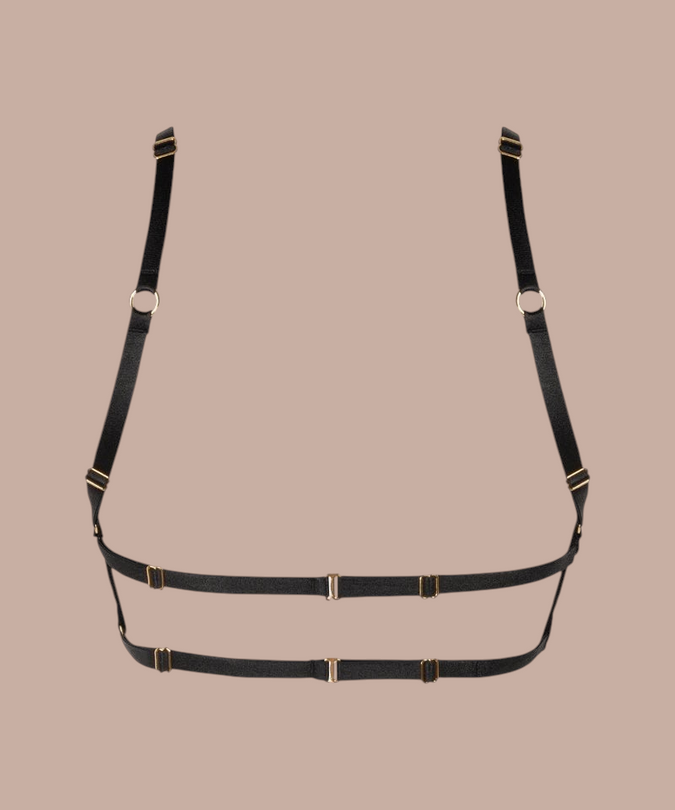 Pleasurements No Cup Bralette Black - Pleasurements