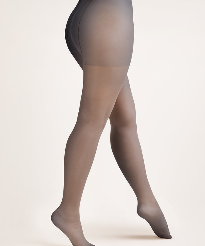 Gabriella Tights Rubensa Plus Size 20 den Grafiet/Zwart