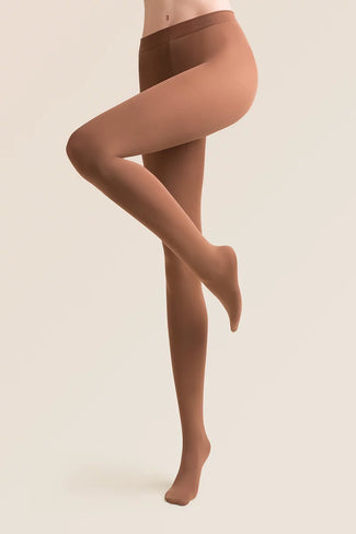 Gabriella Hold ups Stockings 15 den Plus Size Cappuccino