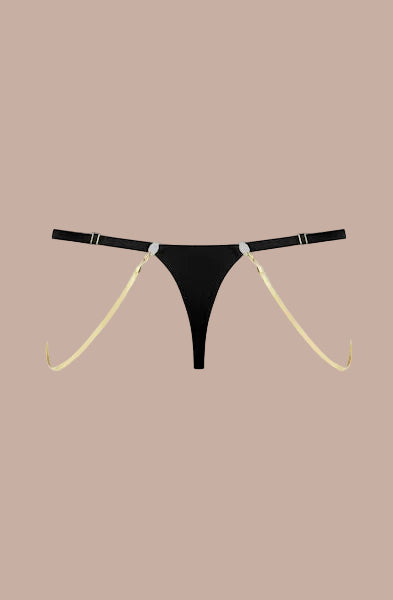 Maison Close – Tapage Nocturne Mini Jewelry Thong Black