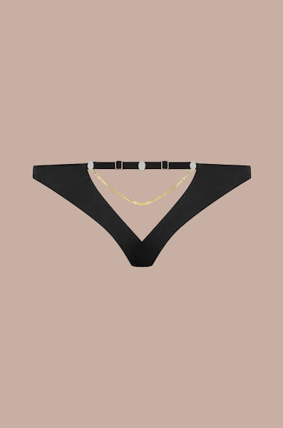 Maison Close – Tapage Nocturne Open Jewelry Brief Black
