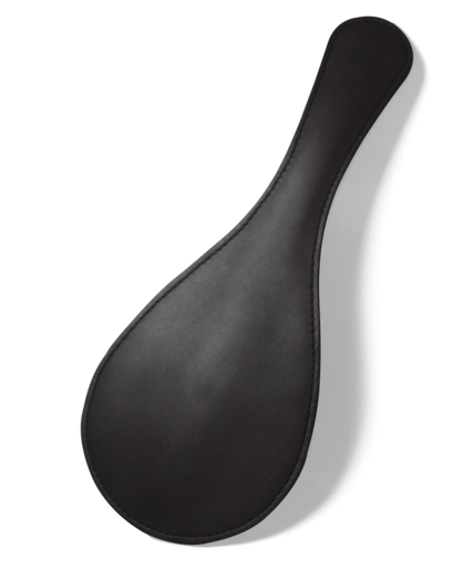 Black Leather Round Paddle