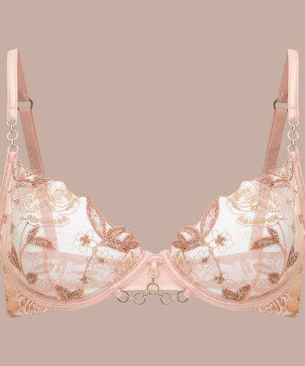 Shikkosa Illusion Underwire Bra in Soft Peachy - Pleasurements