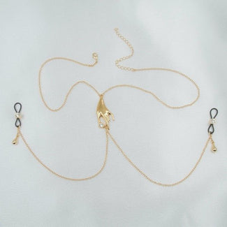 Sylvie Monthulé Breast Collar Secret Caress Design Gold - Pleasurements